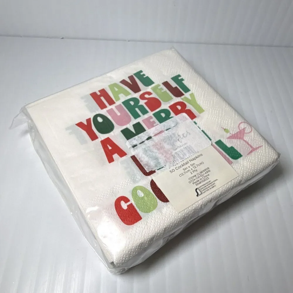 Colorifics 50 Cocktail Napkins 